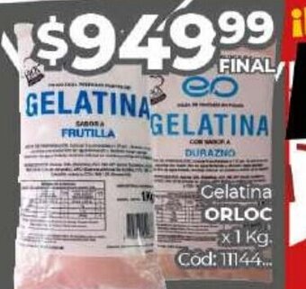 Diarco Gelatina Orloc x 1 kg. oferta