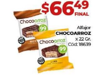 Diarco Alfajor Chocoarroz oferta