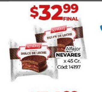 Diarco Alfajor Nevares oferta