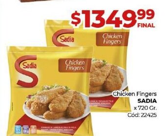 Diarco Chicken Fingers Sadia oferta