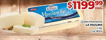 Diarco Queso Mozzarella La Paulina oferta