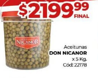 Diarco Aceitunas Don Nicanor oferta