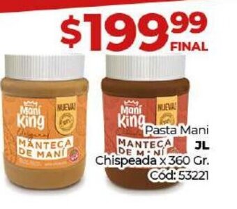 Diarco Pasta Mani JL Chispeada oferta