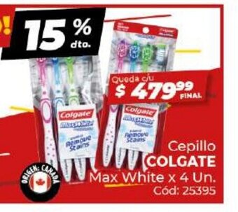Diarco Cepillo Colgate Max White x 4un oferta