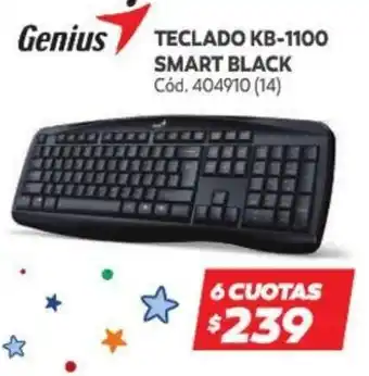 Naldo Lombardi Genius Teclado KB-1100 Smart Black oferta