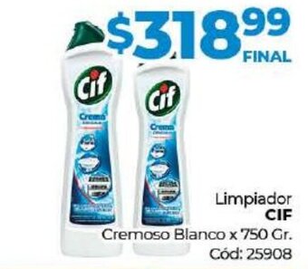 Diarco Limpiador Cif Cremoso Blanco oferta