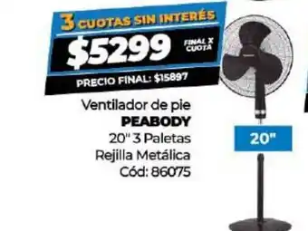Diarco Ventilador De Pie Peabody oferta