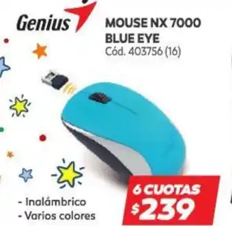 Naldo Lombardi Mouse NX 7000 Blue Eye oferta
