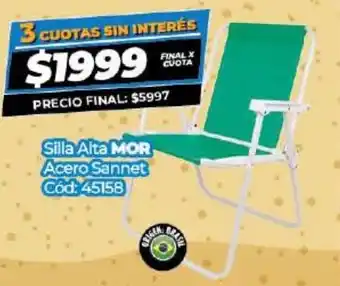 Diarco Silla Alta MOR Acero Sannet oferta