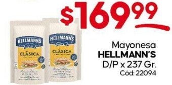 Diarco Mayonesa Hellmann's D/P oferta