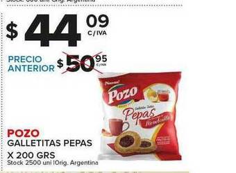 Carrefour Maxi Pozo Galletitas Pepas x 200grs oferta
