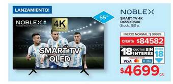 Carrefour Noblex Smart Tv 4k Dk55x9500 oferta