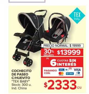 Carrefour Tex Baby Cochecito De Paseo C Huevito oferta