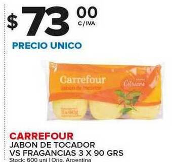 Carrefour Maxi Carrefour Jabon De Tocador Vs Fragancias 3 x 90 grs oferta