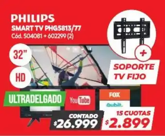 Naldo Lombardi Philips Smart TV PHG5813/77 oferta