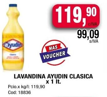 Maxiconsumo Lavandina Ayudin Clasica x 1lt oferta