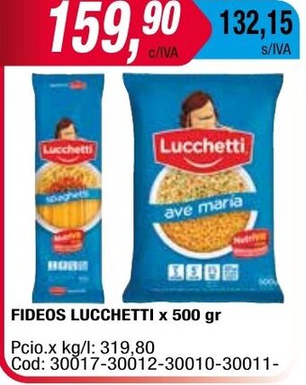 Maxiconsumo Fideos Lucchetti x 500 gr oferta