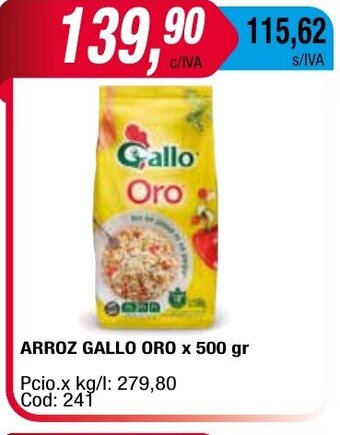Maxiconsumo Arroz Gallo Oro x 500gr oferta