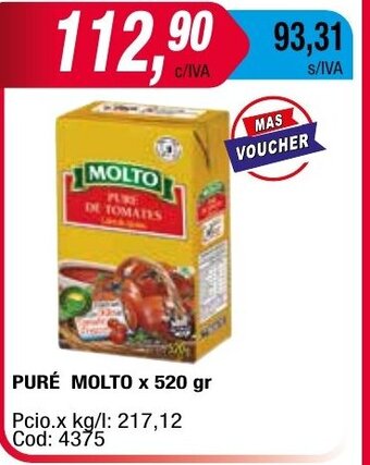 Maxiconsumo Puré Molto x 520 gr oferta