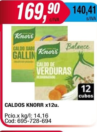 Maxiconsumo Caldos Knorr x 12u oferta
