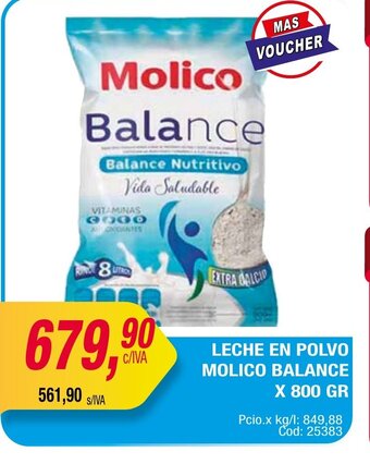 Maxiconsumo Leche En Polvo Molico Balance x 800gr oferta