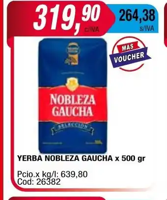 Maxiconsumo Yerba Nobleza Gaucha x 500 gr oferta