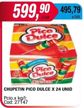 Maxiconsumo Chupetin Pico Dulce x 24 Unid oferta