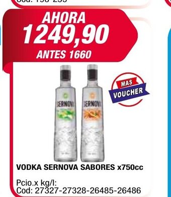 Maxiconsumo Vodka Sernova Sabores x 750cc oferta