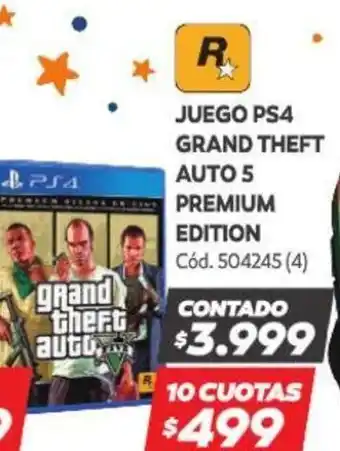 Naldo Lombardi Juego PS4 Grand Theft Auto 5 Premium Edition oferta