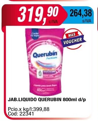 Maxiconsumo Jab. Liquido Querubin 800ml d/p oferta