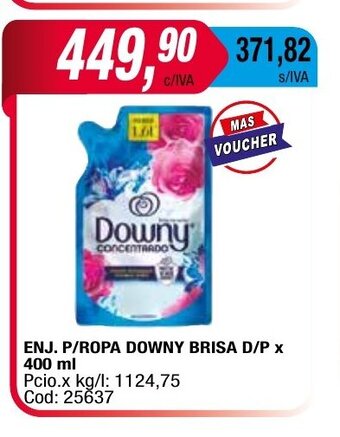 Maxiconsumo Enj. P/Ropa Downy Brisa D/P x 400 ML oferta