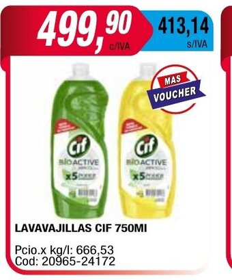 Maxiconsumo Lavavajillas Cif 750ml oferta