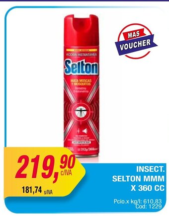 Maxiconsumo Insect. Selton MMM x 360cc oferta