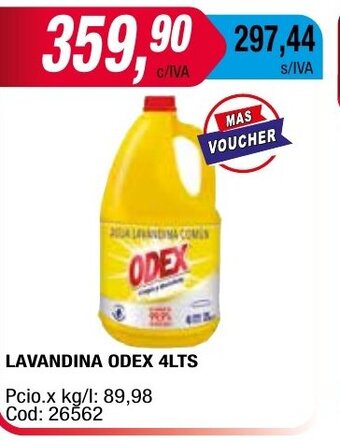 Maxiconsumo Lavandina Odex 4lts oferta