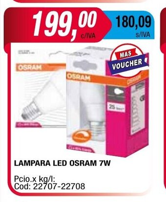 Maxiconsumo Lampara Led Osram 7W oferta
