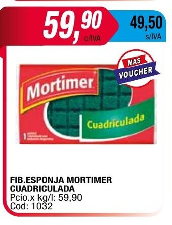 Maxiconsumo Fib. Esponja Mortimer Cuadriculada oferta
