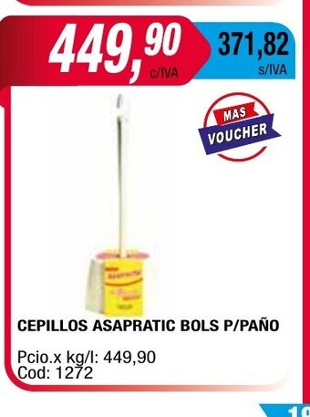 Maxiconsumo Cepillos Asapratic Bols P/Paño oferta