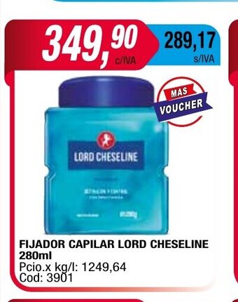 Maxiconsumo Fijador Capilar Lord Cheseline 280ml oferta