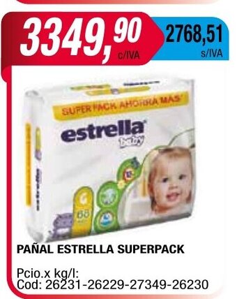 Maxiconsumo Pañal Estrella Superpack oferta