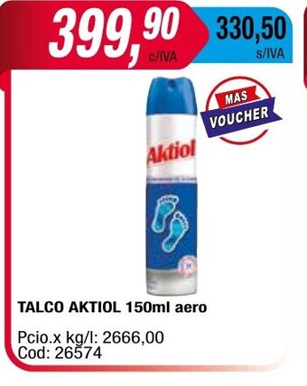 Maxiconsumo Talco Aktiol 150ml Aero oferta