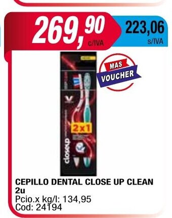 Maxiconsumo Cepillo Dental Close Up Clean 2u oferta