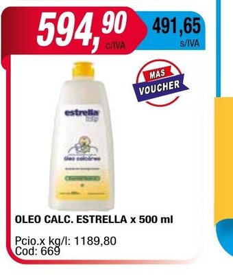 Maxiconsumo Oleo Calc. Estrella x 500ml oferta