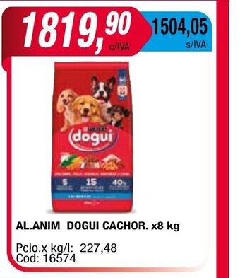 Maxiconsumo Al. Anim Dogui Cachor. x 8kg oferta