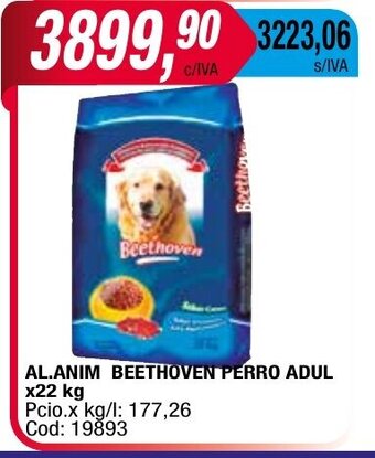 Maxiconsumo Al. Anim Beethoven Perro Adul x 22kg oferta
