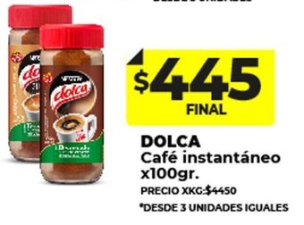 Supermayorista Vital Dolca Café Instantáneo x 100gr oferta
