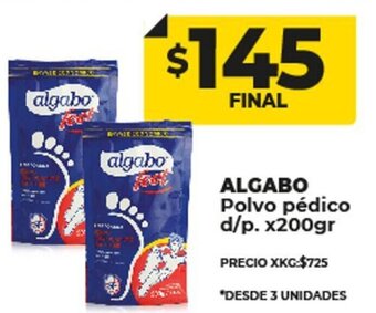 Supermayorista Vital Algabo Polvo Pédico d/p x 200gr oferta