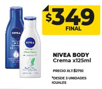 Supermayorista Vital Nivea Body Crema x 125ml oferta