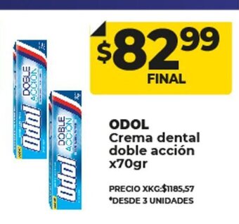 Supermayorista Vital Odol Crema Dental Doble Acción x 70gr oferta