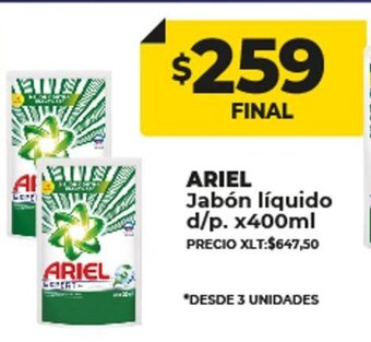 Supermayorista Vital Ariel Jabón Líquido d/p x 400ml oferta