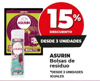 Supermayorista Vital Asurin Bolsas de Residuo oferta